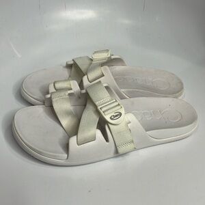 Chaco Chillos slide sandals white size 11‎
